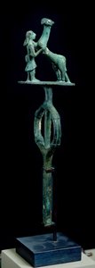 Rein guide fra en vogn, fra Bogazkoy, Tyrkia, 4000-3000 f.Kr. (bronse)